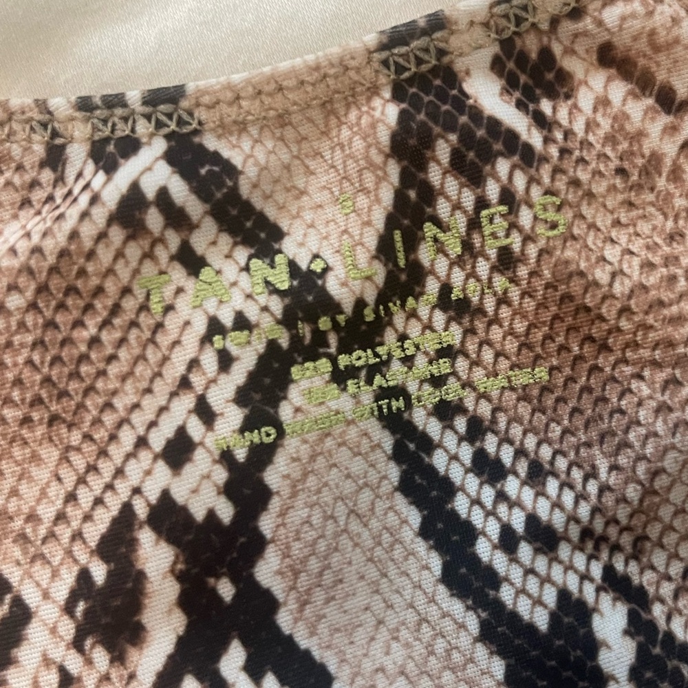 Tan Lines By Sivan Ayla Python Print Bikini Set 3… - image 4